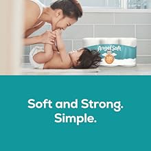 Angel Soft Toilet Paper, 4 Mega Rolls = 16 Regular Rolls, Soft and Strong Toilet Tissue